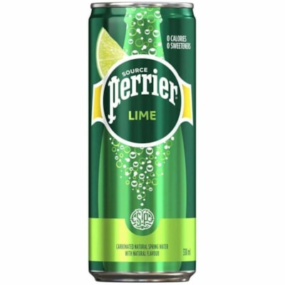 Perrier - Eau parfumée 12523848 - Prête à boire - Sans sucre - 330 mL - Agrume, Lime - 8 / boîte CITRON VERT GAZEIFIE 8X330ML
