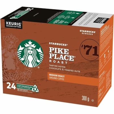 Starbucks® Coffee by NESCAFE - Pod Café 5000372913 - Compatible avec Brasseur K-Cup - Américaine - Moyen - Pod - Classique, Arabica, Amérique latine - 24 / boîte  