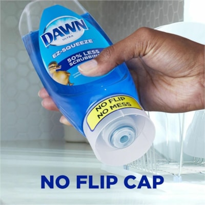 Dawn EZ-Squeeze Dishwashing Liquid - For Dish, Household - Liquid - 650 mL - Fresh Scent - No-mess - Blue - 1 Unit  