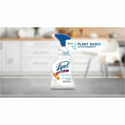 Lysol Multi-Purpose Cleaner - Simply - For Multipurpose - Ready-To-Use - Spray - 650 mL - Orange Blossom Scent - Phosphate-free, Bleach-free, Dye-free, Residue-free, Disinfectant Spray Bottle - 1 Unit ORANGE BLOSSOM  TRIGGER 