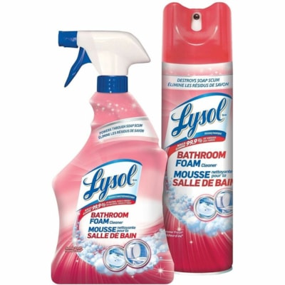 Lysol - Nettoyant pour salle de bains CB763430 - Pour Salle de bain - Mousse, Aérosol, Aérosol - Fraîcheur d'été Arôme - Désinfectant, Anti-bactérien - 1 Unité POUR SALLE DE BAIN 