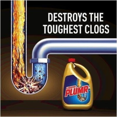 Liquid-Plumr Full Clog Destroyer - For Multipurpose - Gel - 77.8 fl oz (2.4 quart) - Original Scent Width - Jug 2.37L  HEAVY DUTY 