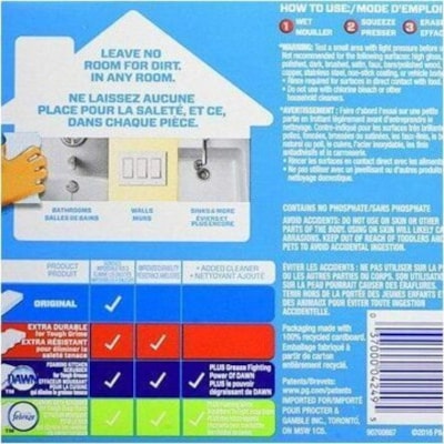 Mr. Clean Magic Eraser Extra Durable - For Wall, Floor, Multipurpose - Durable, Strong - 2 / Pack EXTRA POWER 