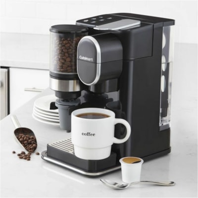 Cuisinart Grind & Brew Single-Serve Coffeemaker - Programmable - 1.42 L - Single-serve - Grinder - K-Cup Pod/Capsule Brand - Black - Charcoal Filter GRIND & BREW 