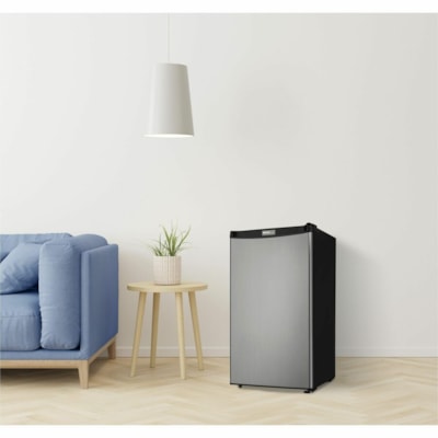 Danby Designer 3.2 cu. ft. Compact Fridge in Stainless Steel - 90.61 L - Auto-defrost - Reversible - 90.61 L Net Refrigerator Capacity - Stainless Steel DANBY SS 