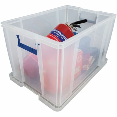 Bankers Box Storage Case - Internal Dimensions: 22.60" (574.04 mm) Width x 14.87" (377.70 mm) Depth x 14.75" (374.65 mm) Height - External Dimensions: 26" (660.40 mm) Width x 17.3" (439.42 mm) Depth x 15.3" (388.62 mm) Height - 22.45 gal (85000 mL) - Locking Clip, Lid, Flip Top Closure - Stackable - 85 L LARGE CAPACITY STORAGE BOX