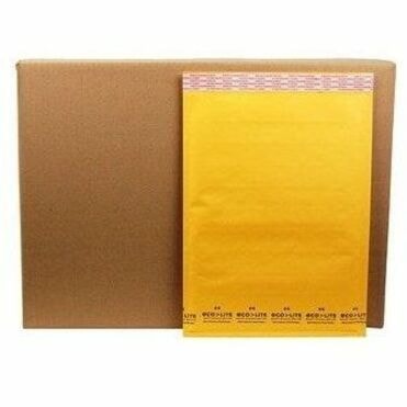 ipg Kraft Bubble Mailer - Bubble - #4 - 9 1/2" (241.30 mm) Width x 14 1/2" (368.30 mm) Length - Kraft - Kraft - 100 / Carton EXT SZ 9.5X14.5 INT 9.25X13.5 SELF SEAL
