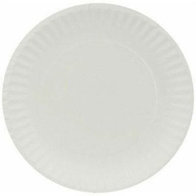 AJM Green Label Recyclable Paper Plates, White, 9" , 40/PK - Microwave Safe - 9" (228.60 mm) Diameter - White - Paper Body - 40 / Pack 40/PK 