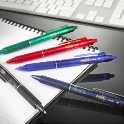 FriXion Ball Clicker Rollerball Pen - 0.7 mm (0.03") Fine Pen Point - Retractable - Erasable - Blue Ink - Thermosensitive Ink - Blue Barrel - Stainless Steel Tip - 1 Each ERASABLE RETRACTABLE 0.7MM BLUE