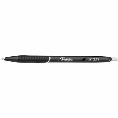 Sharpie S-Gel Gel Pen - 0.7 mm (0.03") Medium Pen Point - Retractable - Black Ink - Gel-based - Black Barrel - 8 / Pack  