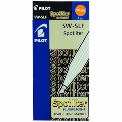 Spotliter Highlighter - Chisel Marker Point - Orange Ink FINE WEDGE-SHAPED POINT FLUORESCENT