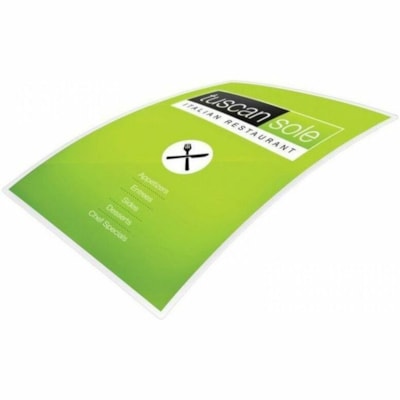 Swingline GBC UltraClear Laminating Pouch - Sheet Size Supported: Menu 11.50" (292.10 mm) Width x 17.50" (444.50 mm) Length - Laminating Pouch/Sheet Size: 3 mil (0.08 mm) Thickness - for Laminator, Document - 50 Pack MENU 11 1/2" X 17 1/2" 50/PK 