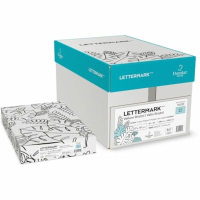 Lettermark - Papier à usages multiples Vellum Bristol - 97% Opacité - Entretoise - 17 po (431,80 mm) x 11 po (279,40 mm) - 67 lb (30390,69 g) Poids de Base - 147 g/m² Grammage - À grain, Vélin - Sustainable Forestry Initiative (SFI) - Sans chlore, Sans acide, Imprimable - Ble 67#  FSC 