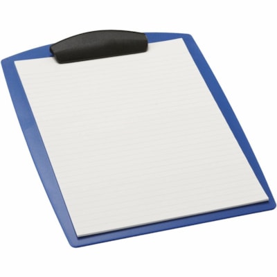 Storex Clipboard - 8 1/2" (215.90 mm) x 11" (279.40 mm) Sheet Size - Poly - Blue - 1 / Unit LETTER 