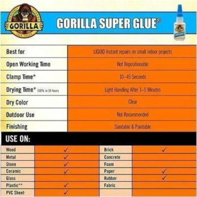 Colle forte Gorilla Glue - 3 g  