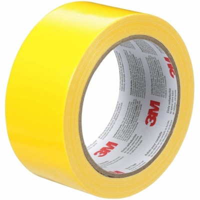 3M Duct Tape - 19.9 yd (18.2 m) Length x 1.89" (48 mm) Width - Yellow - For General Purpose, Industrial, Color Coding, Crafting, Decorating, Repair - 1 / Unit 1.88"X20YD (48 MM X 18.2 M) 12 RLS/CASE