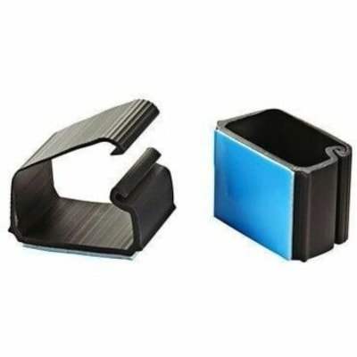 DURALINE Cable Organizer - Cable Clip - Black - 6 Pack PACK OF 6 