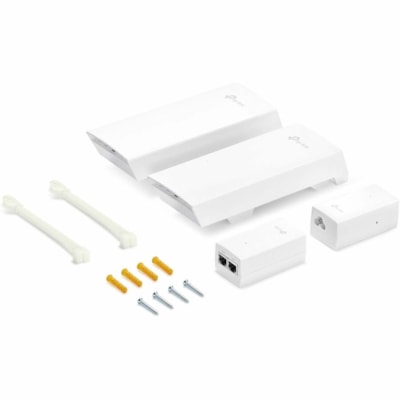 TP-Link EAP215-Bridge KIT Single Band Wi-Fi 7 IEEE 802.11 a/b/g/n/ac/ax/be 867 Mbit/s Wireless Bridge - Indoor/Outdoor - 5 GHz - Internal - MIMO Technology - Multi User MIMO - 3 x Network (RJ-45) - Gigabit Ethernet - Pole-mountable - IP65  WRLS 