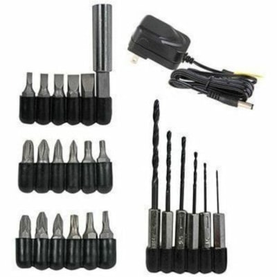 Perceuse TOOL MASTER - Sans fil CORDLESS 24 PIECES SCREWDRIVER LED BATTERY LEVEL INDICATOR