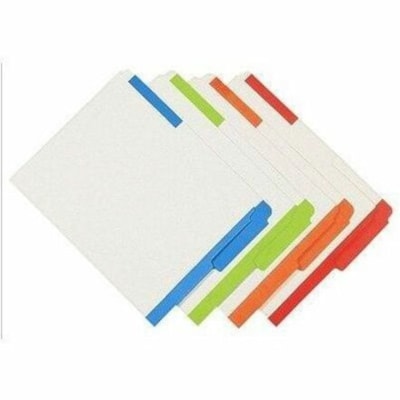 Pendaflex Top & End Tab Shelf Folders with Colour Stripes - 8 1/2" (215.90 mm) x 14" (355.60 mm) - Top/End Tab Location - 10.5 pt. (3.70 mm) - Paper Stock - Green - 10% Recycled - 100 / Box 10-1/2 PT FULLY BLEACHED KRAFT 1/2 TAB  10% PCW