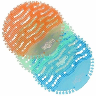 Globe - Écran d'urinoir 3250O - Dures jusqu'à 30 Jours - Anti-éclaboussures, Neutralisant d'odeur, Désodorisant, Souple, Translucide - Orange - 1 ORANGE MANGO 