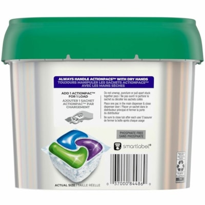 Cascade Platinum ActionPacs Dishwashing Detergent - For Dishwasher - Pod - 39 / Unit FRESH SCENT 