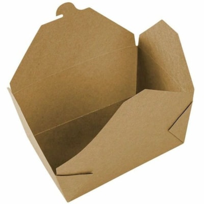 Globe - Boîte de stockage 6063 - Alimentaire, Transport - Jetable - Marron - Papier Kraft Corps - 200 / Étui 7 75 X 5 5 X 3 5 PO TAILLE NUMéRO QUATRE