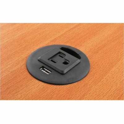 Heartwood Power Outlet - Black - Plastic - 1 WILL FIT IN TUCANA TOPS 