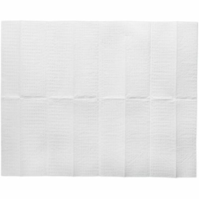 Rubbermaid Commercial - Doublures pour table à langer, double épaisseur, fini plastifié, boîte de 320 - longueur de 13,25 po (336,55 mm) x largeur de 5,50 po (139,70 mm) - Papier - Blanc - 320 / boîte  