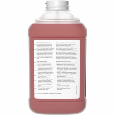 Diversey Final StepTM/MC / J-512TM/MC Disinfectant Sanitizer - For Multipurpose - Concentrate - Liquid - 2.50 L - 7 to 7.9 pH - Quaternary Scent - Rinse-free, Disinfectant, Kosher - Red Bottle - 2 Pack  