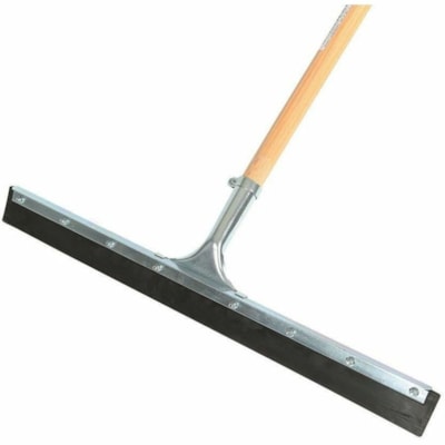Globe - Raclette 4093 - hauteur de 7 po (177,80 mm) x largeur de 5 po (127 mm) x longueur de 24 po (609,60 mm) - Robuste, Résistant à la corrosion, Résistant à la rouille, Robuste, Cadre plaqué zinc - Noir, Argenté - 1 / Unité RUBBER 