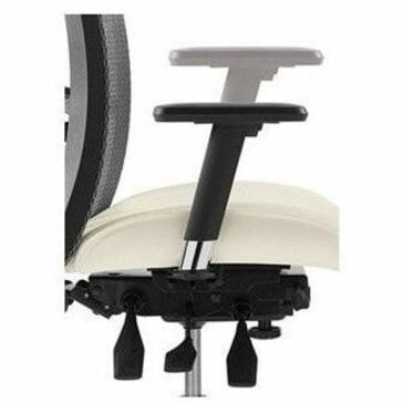 Global Vion Weight-Sensing Synchro-Tilter High-Back Chair, Black, Imprint Fabric - Black Seat Color - Black Back Color - Mesh Back Material - Black Frame Color - High Back IMPRINT  GR 4 BLK IM84 