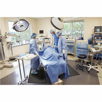 M+A Complete Comfort II Commercial-Grade Grey Anti-Fatigue Mat, 3' x 5' - Commercial, Floor, Indoor, Wet Place, Industry - 60" (1524 mm) Length x 36" (914.40 mm) Width x 0.500" (12.70 mm) Thickness - Rectangular - Nitrile Rubber, Foam - Gray - 1 / Unit ANTI-FATIGUE MAT  BLACK 