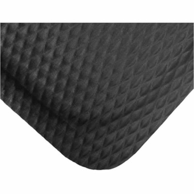 M+A Hog Heaven Anti-fatigue Mat - Indoor, Commercial, Industry, Workstation, Floor - 36" (914.40 mm) Length x 24" (609.60 mm) Width x 0.625" (15.88 mm) Thickness - Rectangular - Nitrile Rubber - Black - 1 / Unit BLACK BORDER 5/8" THICKNESS ANTI-FATIGUE MAT