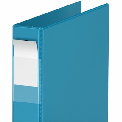 Reliure à anneaux Davis - format lettre - format8 1/2 po (215,90 mm) x 11 po (279,40 mm) Taille de feuille - 275 Capacité en feuilles - 1,50 po (38,10 mm) Sonnerie - Fastener(s) : 3 x Anneau rond - Pocket(s) : 2, Interne - Polypropylène - Bleu turquoise - Étiquette dos, Sans PVC - lue 