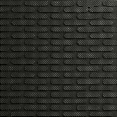 M+A SuperScrape Industrial-Grade Black Outdoor Entrance Rubber Scraper Mat, 4' x 6' - Entrance, Floor, Outside Entrance, Commercial, Industry - 72" (1828.80 mm) Length x 48" (1219.20 mm) Width x 0.370" (9.40 mm) Thickness - Rectangular - Nitrile Rubber - Black - 1 / Unit SCRAPER ENTRANCE MAT 