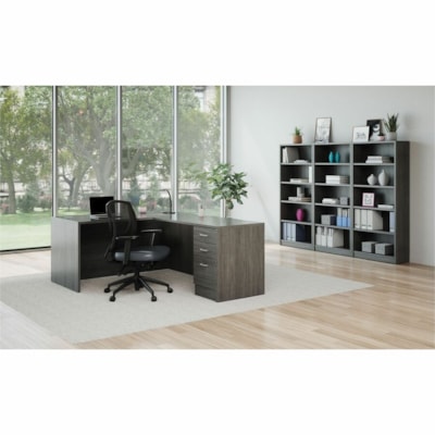 Ibex Multi-Tilter, Mesh Back and Uph Seat, Black/Jenny Ebony - Ebony Seat Color - Jenny Fabric, Polyester Seat Material - Black Back Color - Mesh Back Material - Black Frame Color - Medium Back - Ebony MVL2803 JN02 BLK BK CX ST 