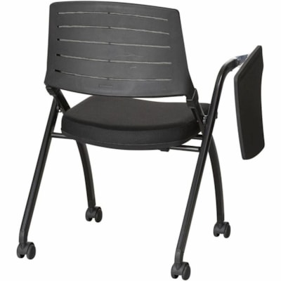TygerClaw Low-Back Classroom Chair, Black - Plastic Seat Material - Black Back Color - Fabric Back Material - Black Frame Color - Low Back - Black hair 