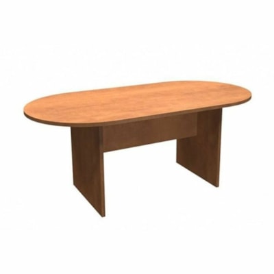 HDL Racetrack Table Top - 1" Table Top, 72" x 36" - Material: Wood - Finish: Autumn Maple AUTUMN MAPLE FINISH 71"W X 35.5"W X 30"H