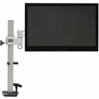 DAC® Mounting Arm for Monitor, Touchscreen Monitor - Silver - Landscape/Portrait - Height Adjustable - 1 Display(s) Supported - 13" to 27" Screen Support - 22 lb (9979.03 g) Load Capacity - VESA Mount Compatible - Steel, Metal MONITOR ARM 