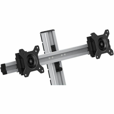 Rocelco EFD-2 Mounting Adapter for Monitor, Desk Mount - Black - Height Adjustable - 2 Display(s) Supported - 24" Screen Support - Steel, Aluminum - 1 Unit elco EFD 