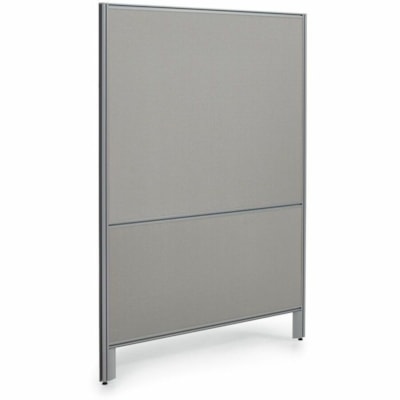 Offices To Go OTG | 60" Panel - Fabric Top and Bottom - 60" (1524 mm) Width x 66" (1676.40 mm) Height x 1.30" (33.02 mm) Depth - Black Aluminum Frame - Fabric - Lola Black LOLA  BLACK 
