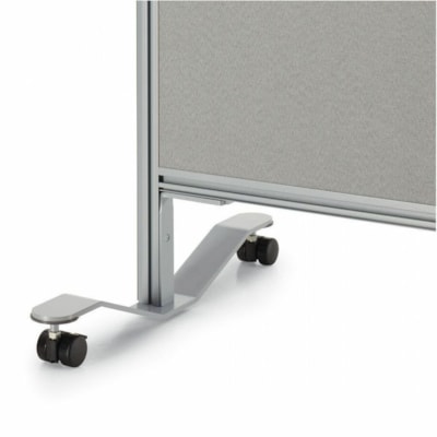 Offices To Go OTG | Mobile Foot Kit - Pack of 2 - 20" (508 mm) Width x 2" (50.80 mm) Depth x 6" (152.40 mm) Height - Mobile, Locking Caster - Black - 2 / Pack  