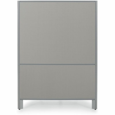 Offices To Go OTG | 48" Panel - Fabric Top and Bottom - 48" (1219.20 mm) Width x 66" (1676.40 mm) Height x 1.30" (33.02 mm) Depth - Black Aluminum Frame - Fabric - Medium Taupe LOLA  MEDIUM TAUPE 