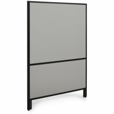 Offices To Go OTG | 48" Panel - Fabric Top and Bottom - 48" (1219.20 mm) Width x 66" (1676.40 mm) Height x 1.30" (33.02 mm) Depth - Black Aluminum Frame - Fabric - Lola Blue Mist LOLA  BLUE MIST 