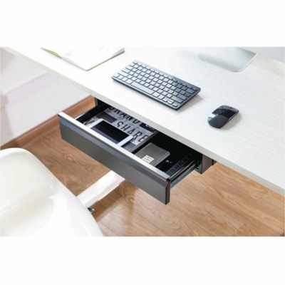 Heartwood Metal Storage Drawer - 11 lb (4989.52 g) Load Capacity - Glide, Storage Area - Steel, Metal - Black COMPATABLE W/ SELECT CALYPSO BLACK