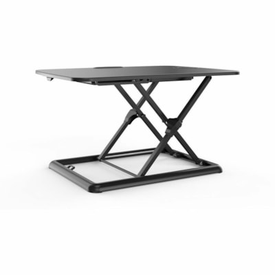 TygerClaw TYDS13027BLK Height Adjustable Standing Desk - Desk - Aluminum, Polyester - Black - For Workstation, Monitor, Notebook - Sit-stand, Locking Mechanism, Durable, Lightweight anding Desk 