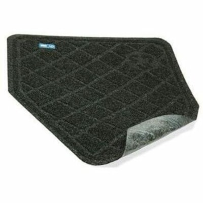 M+A CleanShield - Floor, Urinal - 17" (431.80 mm) Length x 17" (431.80 mm) Width x 0.120" (3.05 mm) Thickness - Diamond Pattern - Polyester - 6 / Case CHARCOAL 17.25" X 20.5" DISPOSABLE RESTROOM MAT