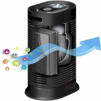 Honeywell Air Purifier - True HEPA - 75 Sq. ft. (6967728 mm²) - Black CAPTURES PARTICLES/GERMS ENERGY STAR  QUALIFIED