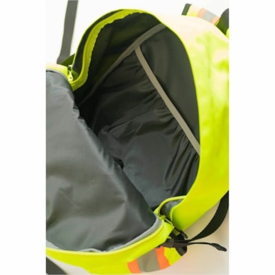 Forcefield Signal Carrying Case (Backpack) Notebook - Lime - Water Resistant - Synthetic Body - Reflective X - Shoulder Strap, Chest Strap - 20" (508 mm) Height x 11.50" (292.10 mm) Width x 6.50" (165.10 mm) Depth - 32 L Volume Capacity - 1 Unit HEAVY DUTY  REFLECTIVE LARGE MAIN STORAGE POCKET